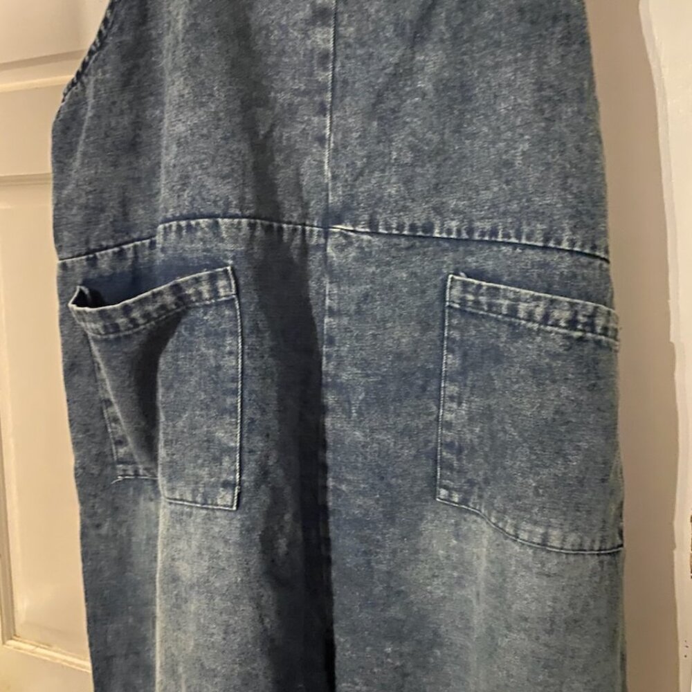 Blue Velvet patchwork overalls, size medium - Picture 5 of 8